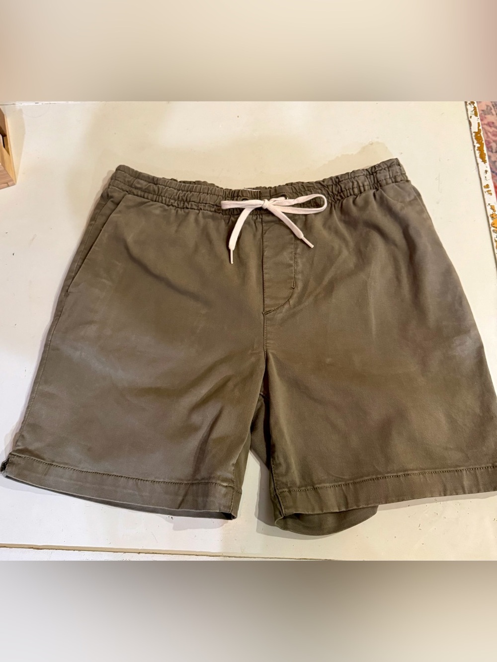 PacSun Men’s Volley Shorts Medium Olive Green Drawstring Stretch Casual